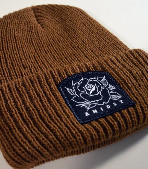 Image of Rose Patch Beanie : Rust
