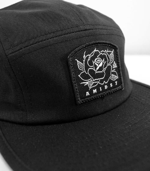 Image of Five-Panel Hat: Black