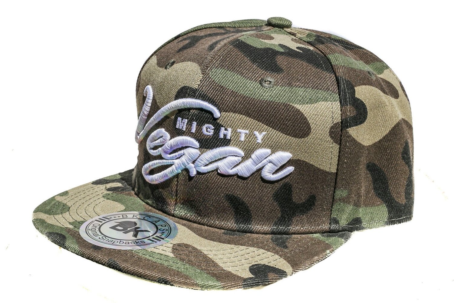 Image of MV Hat - CAMO with WHITE 3D EMBROIDERY