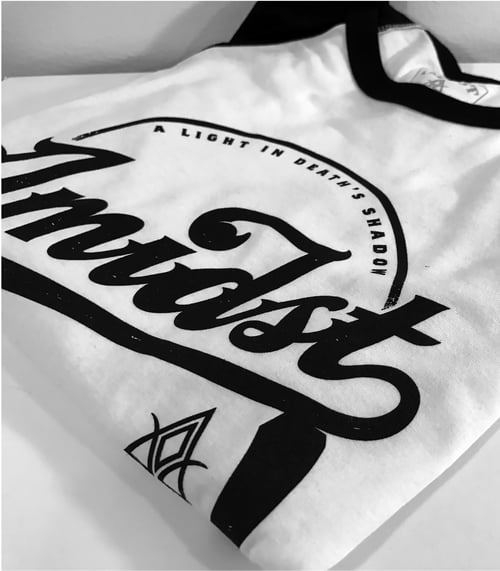 Image of Amidst Scythe Baseball Tee : White