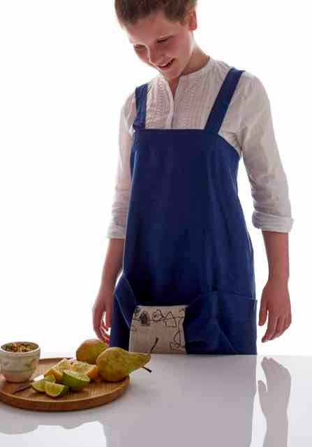 Image of 100% Linen Japanese Pinafore 