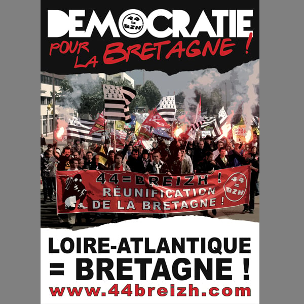 Image of Autocollants 44=BREIZH : démocratie pour la Bretagne !