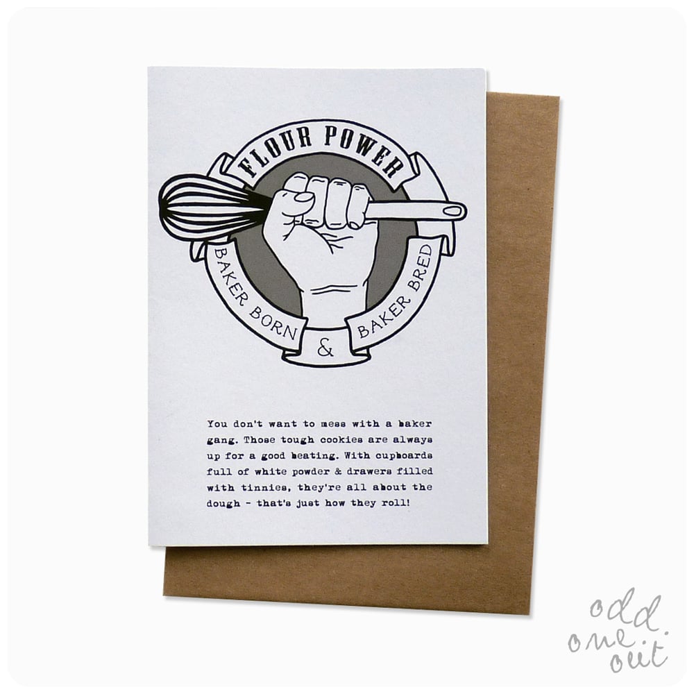 Image of Flour Power - Greeting Card