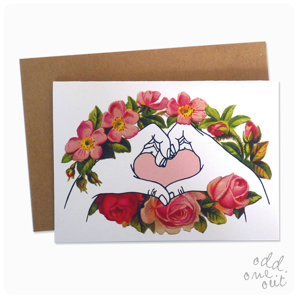 Image of I Love You hands - Greeting Card