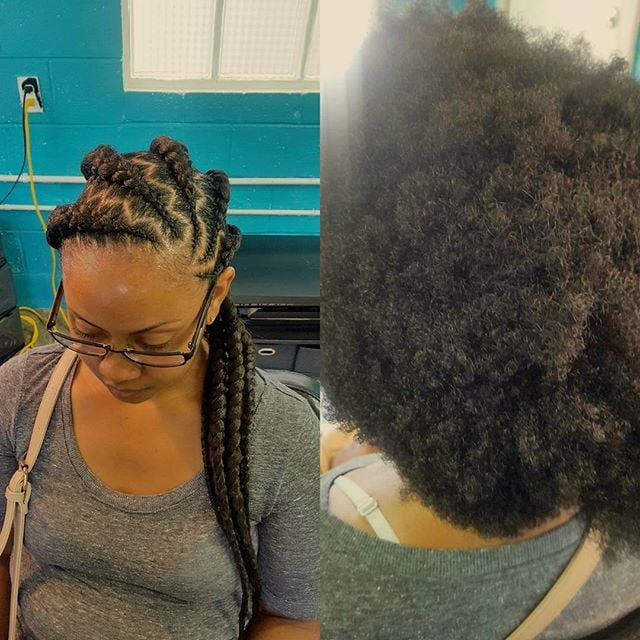 Image of No knot cornrows
