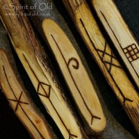 Image 1 of Tree Speak ogham - 5 Forfeda staves (D5)