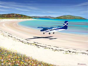 Image of Barra airport LARGE print