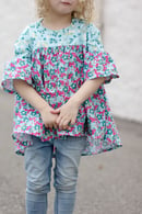 Image 3 of the EMMA top/tunic/dress GIRL'S PDF pattern