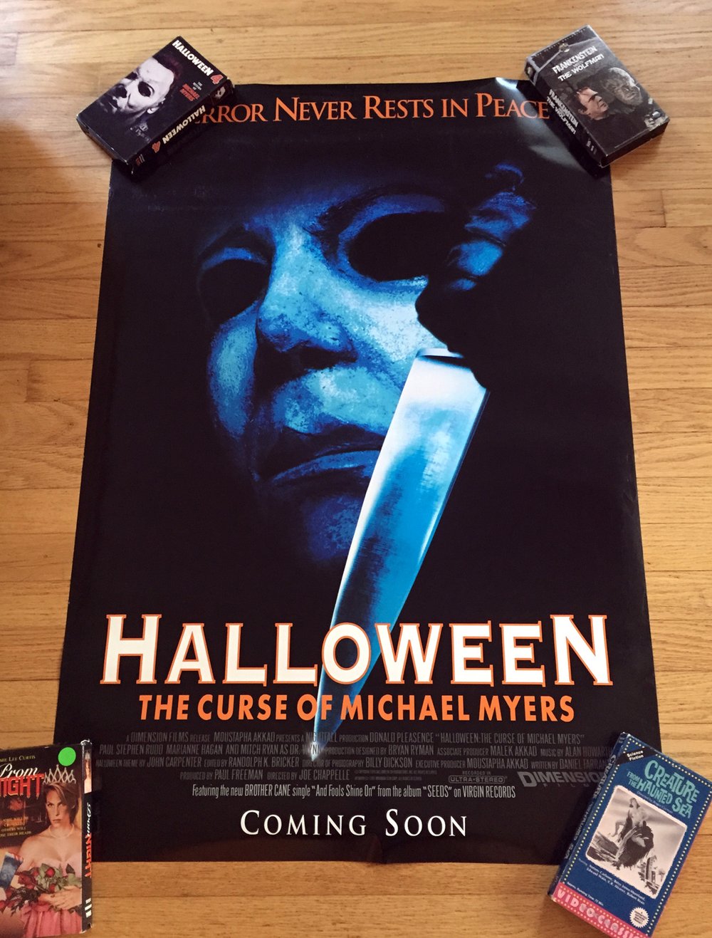 1995 HALLOWEEN 6: THE CURSE OF MICHAEL MYERS Original Double-Sided One Sheet Movie Poster
