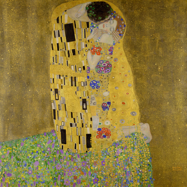 Image of "The Kiss" by Gustav Klimt