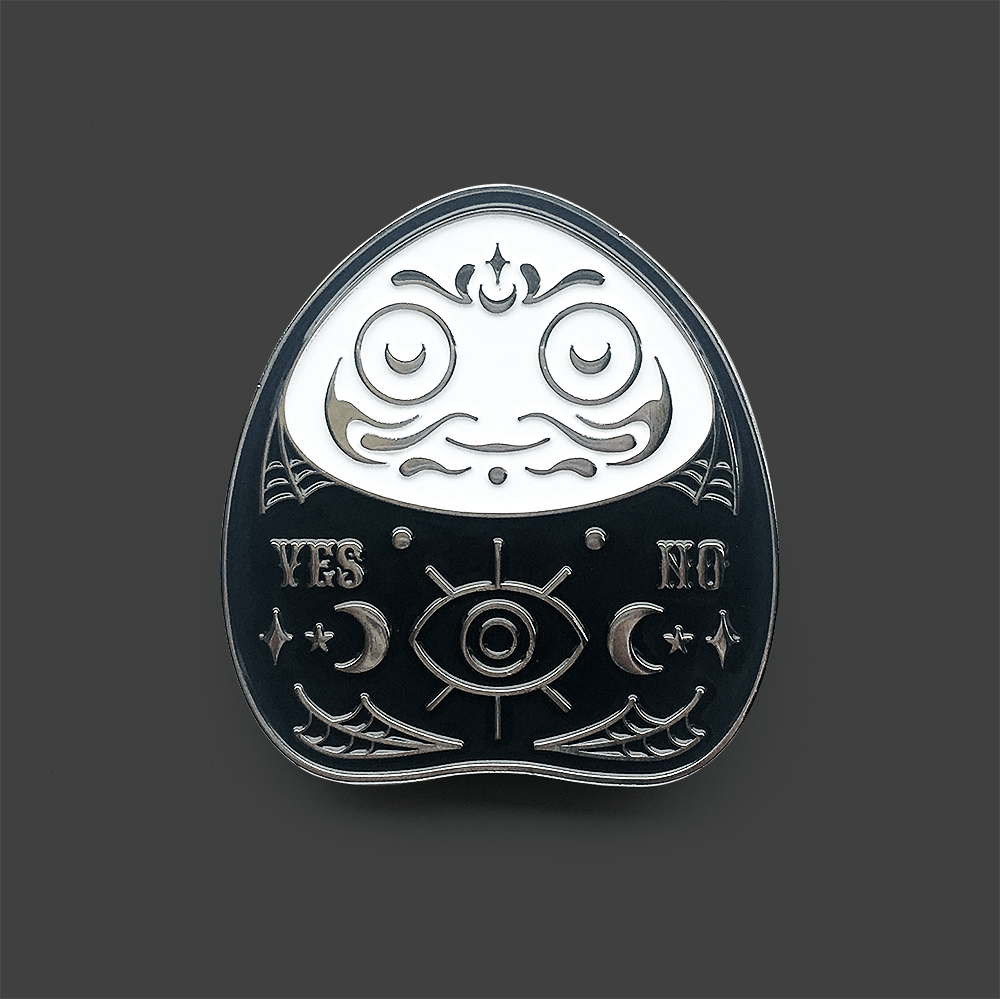 Image of OUIJARUMA PIN - BLACK/RED/BLACK KEYRING