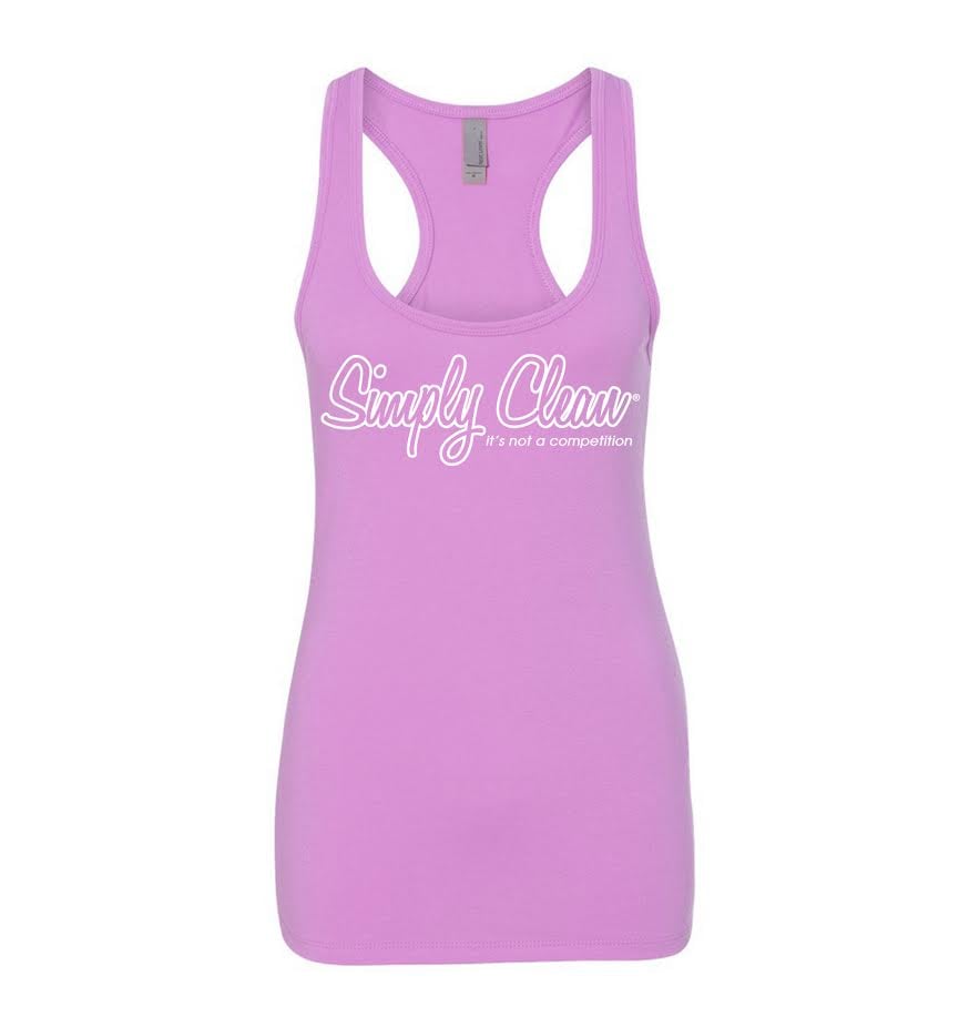 Image of Ladies Logo Racerback... Lilac/White