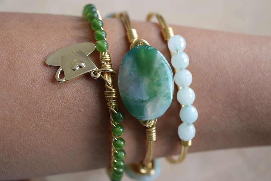 Image of Tree Agate Bangle