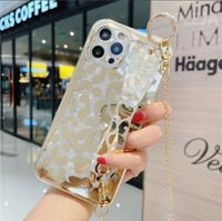 Image 2 of Golden Jelly Leopard Phone Case