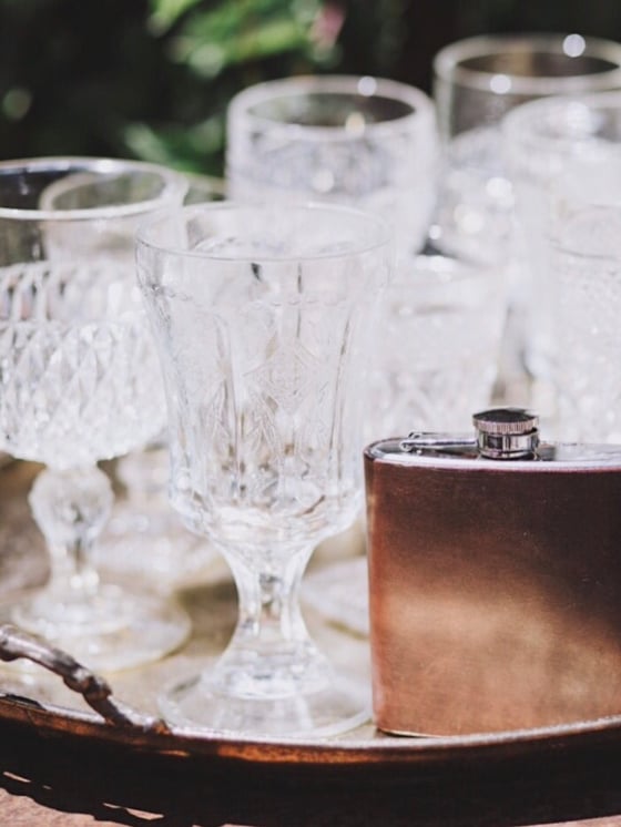 Image of WRAPPED FLASK