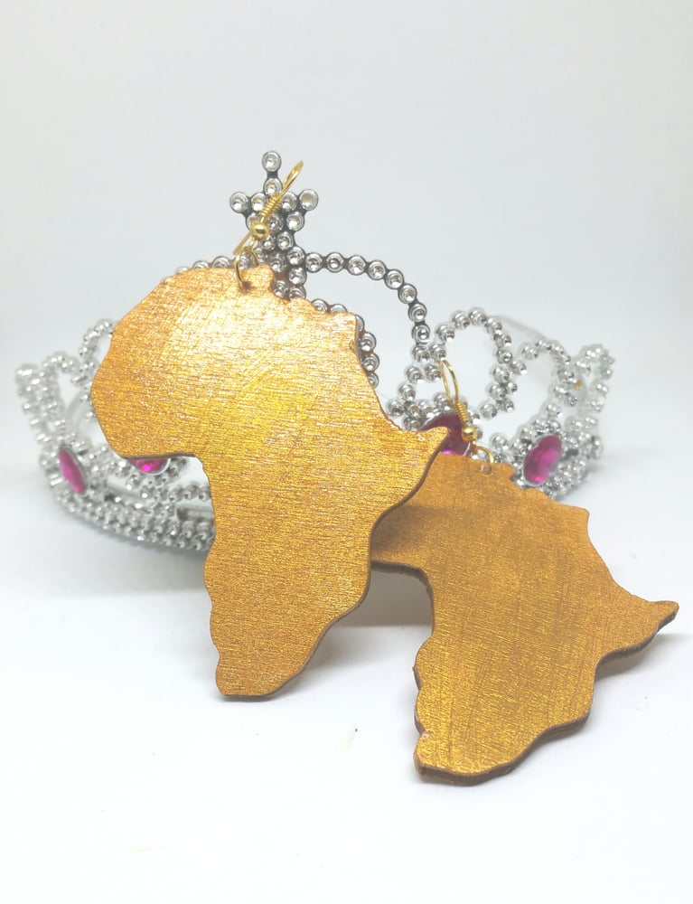 Image of Plain Large Africa Earrings