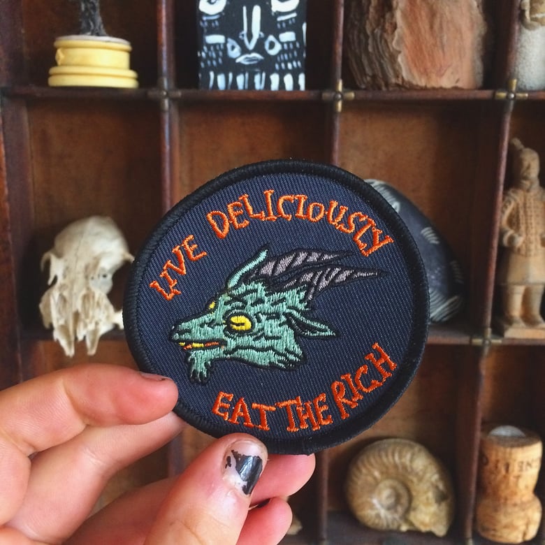 Image of LIVE DELICIOUSLY patch