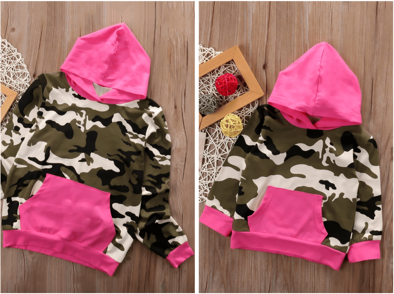 pink camouflage sweater