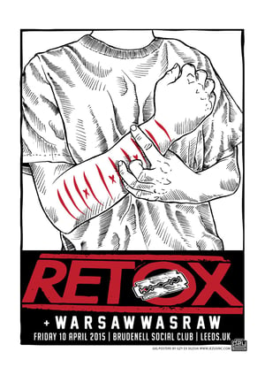 Gzy Ex Silesia - Retox - Leeds Gig Poster