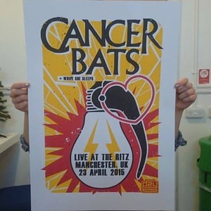 Gzy Ex Silesia - Cancer Bats - Manchester Gig Poster