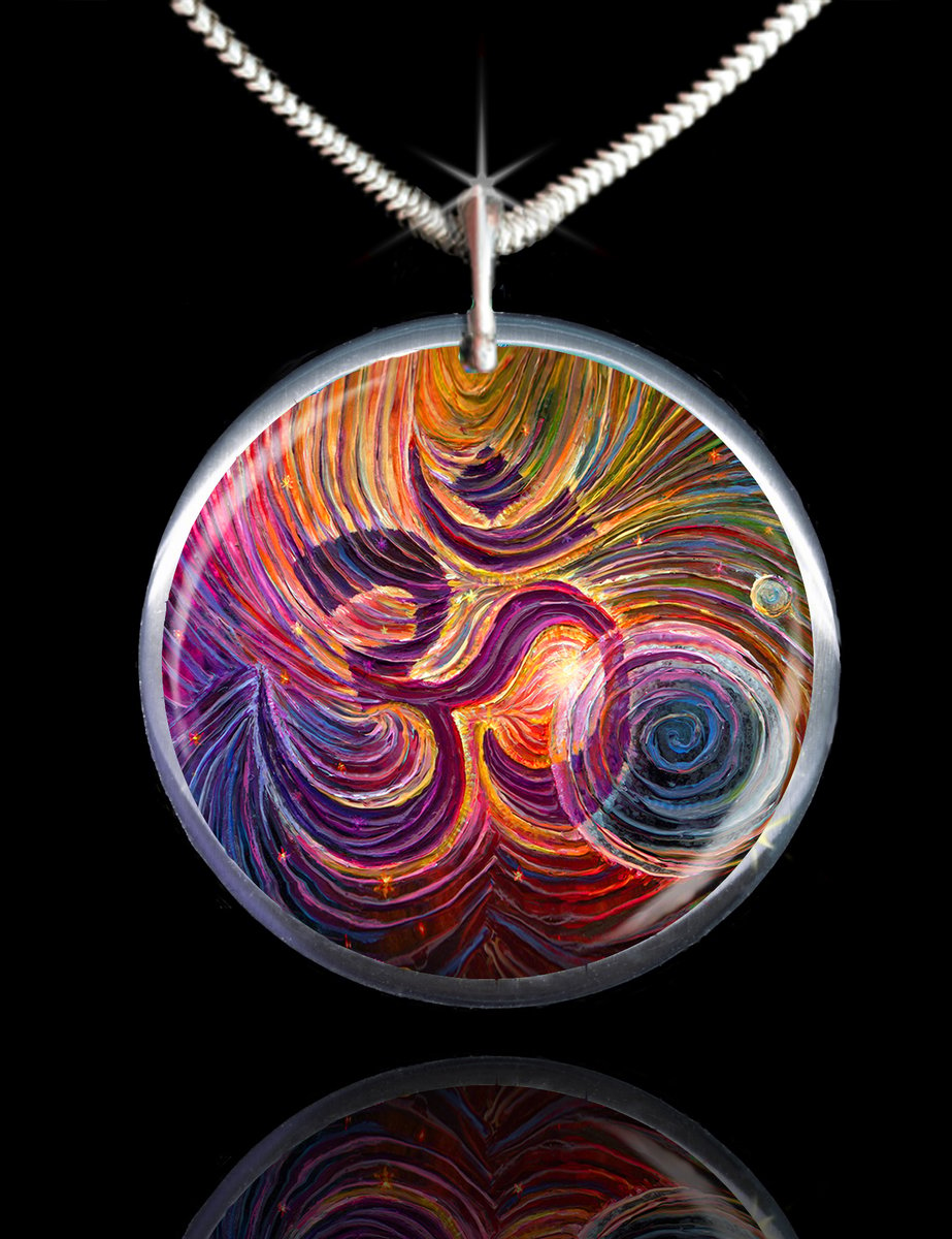 The Energy Art Store By Julia Watkins — Sacred Om Energy Pendant