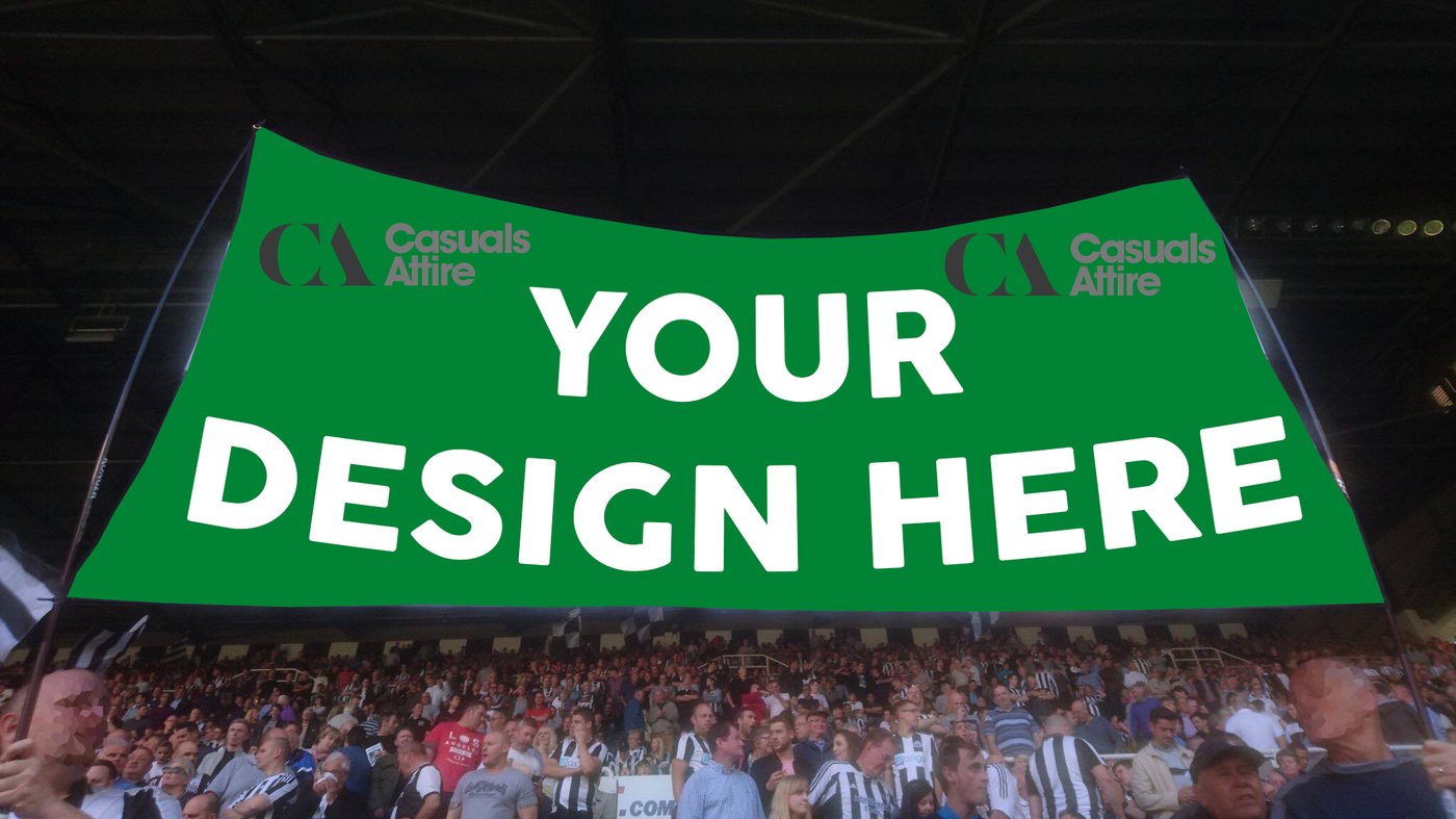 Custom Printed Football Fence Flags. Club Flags, Organisation flags ...