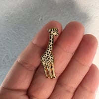 Image 2 of Golden Giraffe Enamel Pin