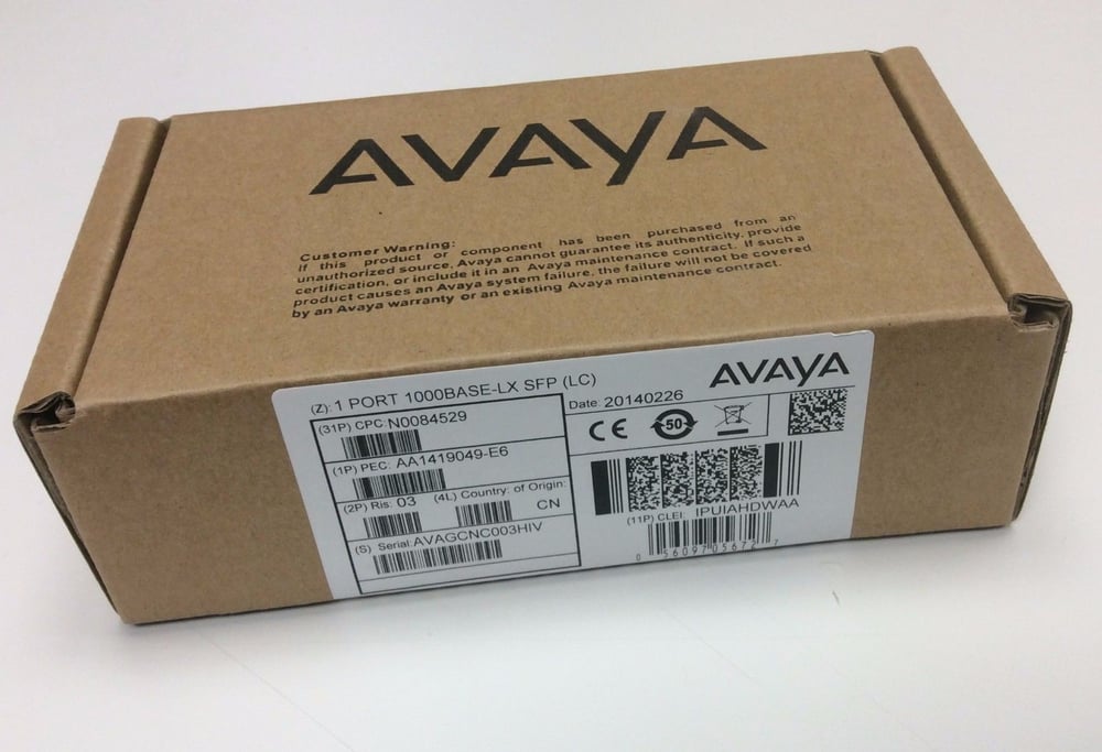 Image of  AA1419049-E6 Avaya - SFP (mini-GBIC) transceiver module - Gigabit Ethernet