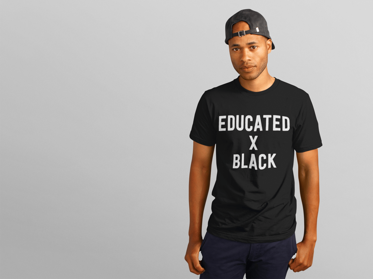 Image of Educated x Black T-Shirt