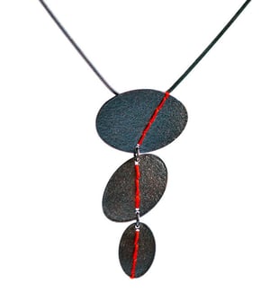 Image of Triple Drop Sewn Up necklace