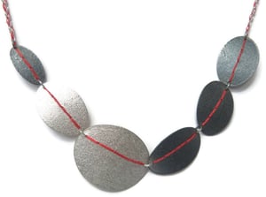 Image of Sewn Up Large 6 disc necklace