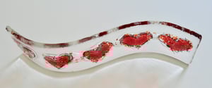 Image of Curved Red Heart Wave