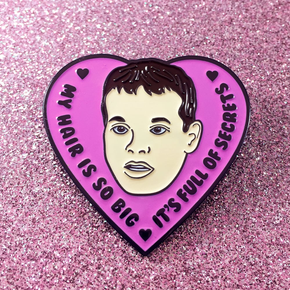 Image of Damian Enamel Pin - Collab with Daniel Franzese