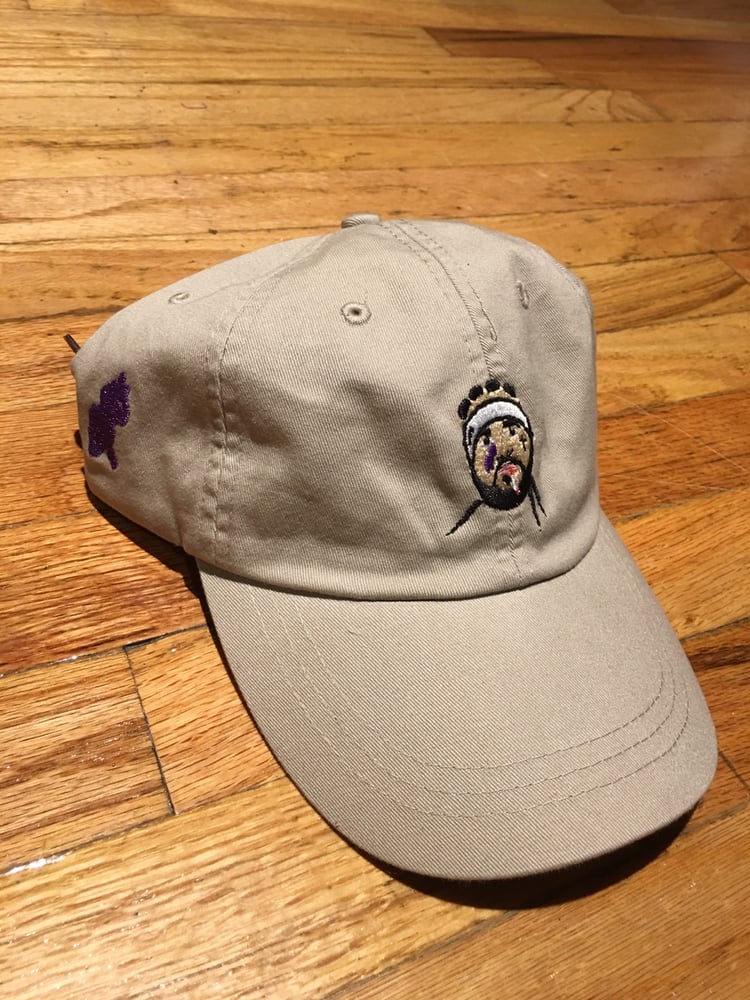 Image of A$AP YAM$ "LITTLE NEWPORT" STONE DAD HAT.