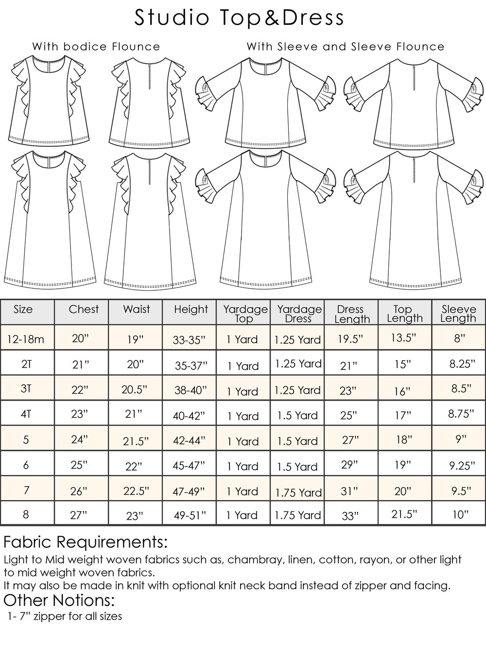 Studio Top&Dress Pattern