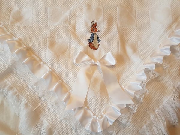 Image of Peter rabbit shawls 