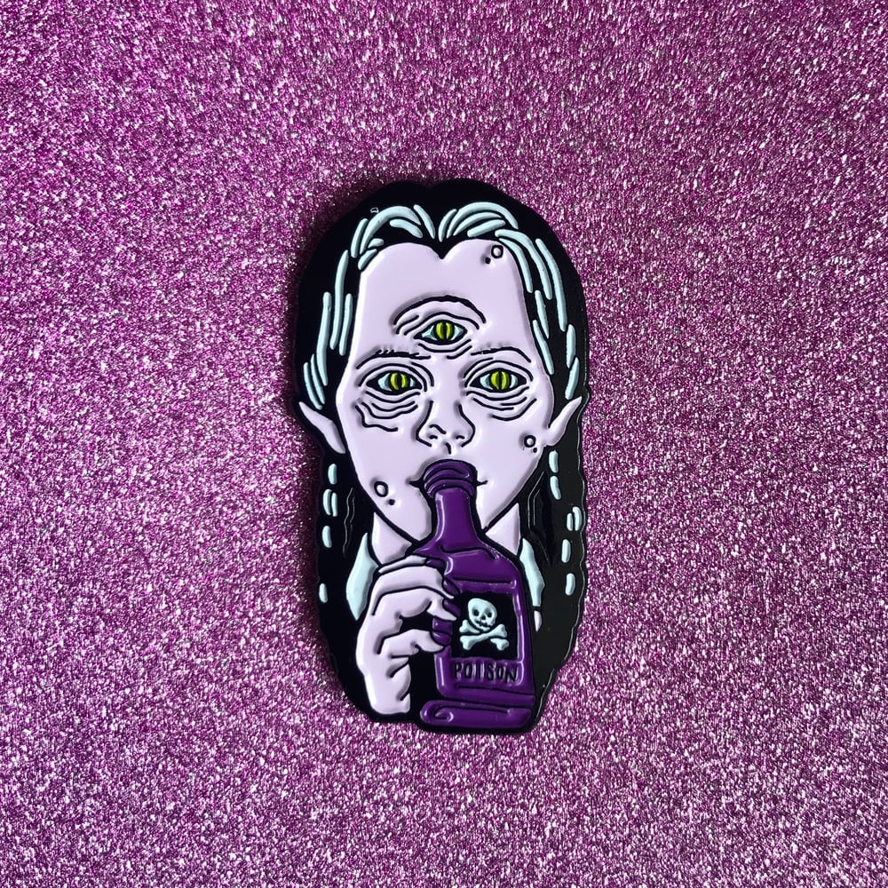 Wednesday Addams enamel pin