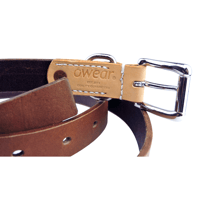 Image 4 of O'WEAR® Italian Veg Tan Leather Long Belt