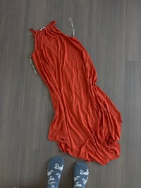 dark peach dress (sz small)