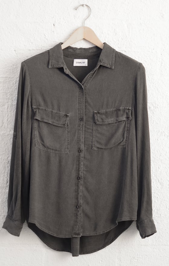 Image of SALE Sam & Lavi Isabelle button down in Vintage Charcoal