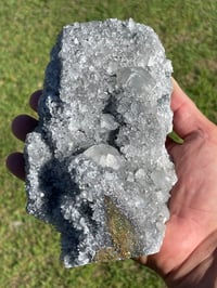 Image 3 of UV Calcite On Quartz Crystal With Chalcopyrite Specimen #1559