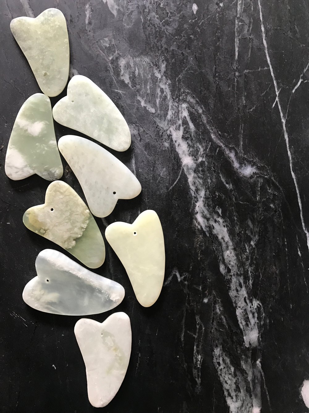 Image of Jade Gua Sha scrapers