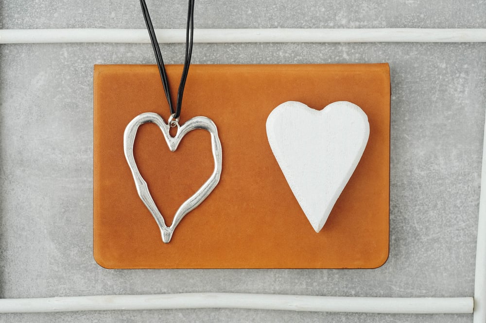 Image of Necklace with leather strap