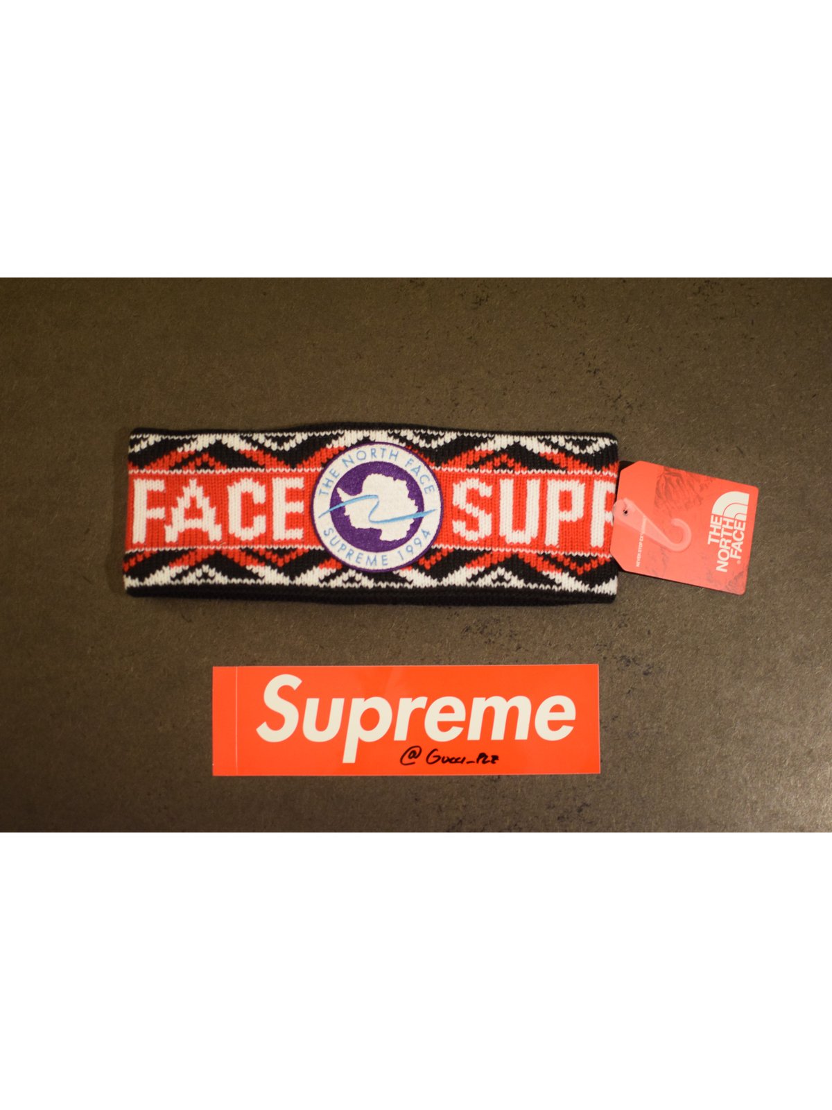 North face 2024 x supreme headband