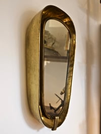 Image 1 of Art Deco Backlit Brass Mirror
