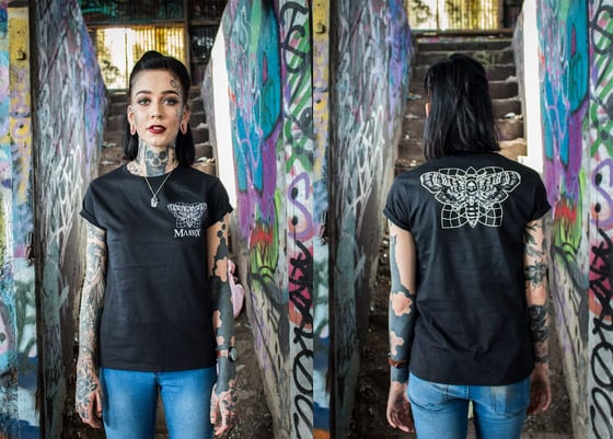 Image of Death Moth black T