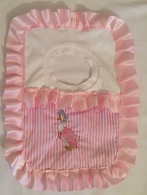 Image of Blue pink or yellow you choose peter rabbit bib or Jemima 