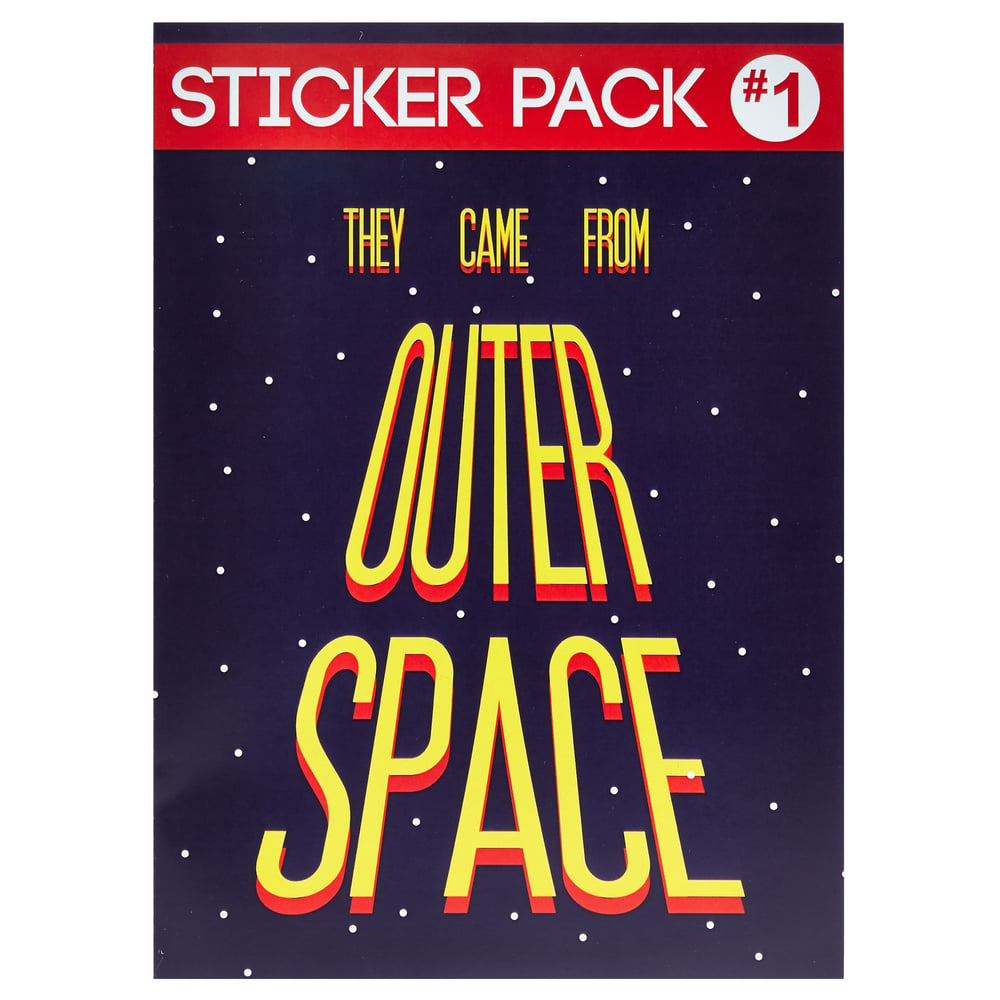 Image of "They Came From Outer Space" Sticker Pack