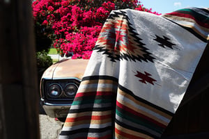Image of Authentic Mexican Blanket - 'San Miguel' Style Design