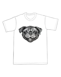 Image 1 of Bob the Pug Head T-shirt (A1) **FREE SHIPPING**